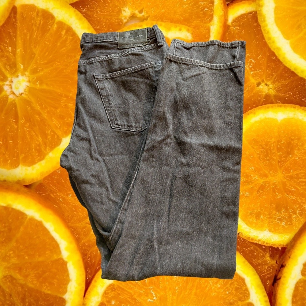 Lucky Brand Mens 410 Athletic Slim Jeans Black Size 33x30